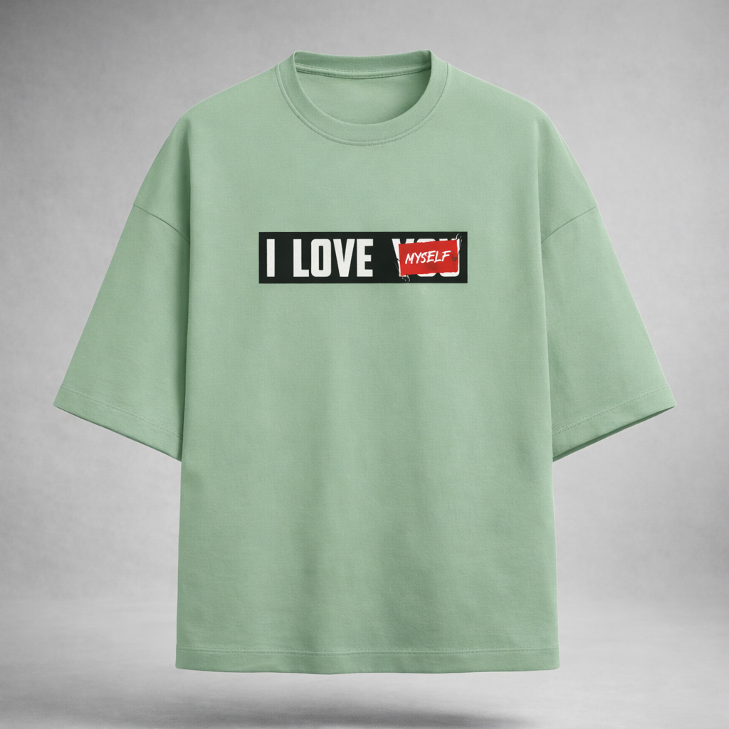 I Love Myself Women's Terry Oversized Tee