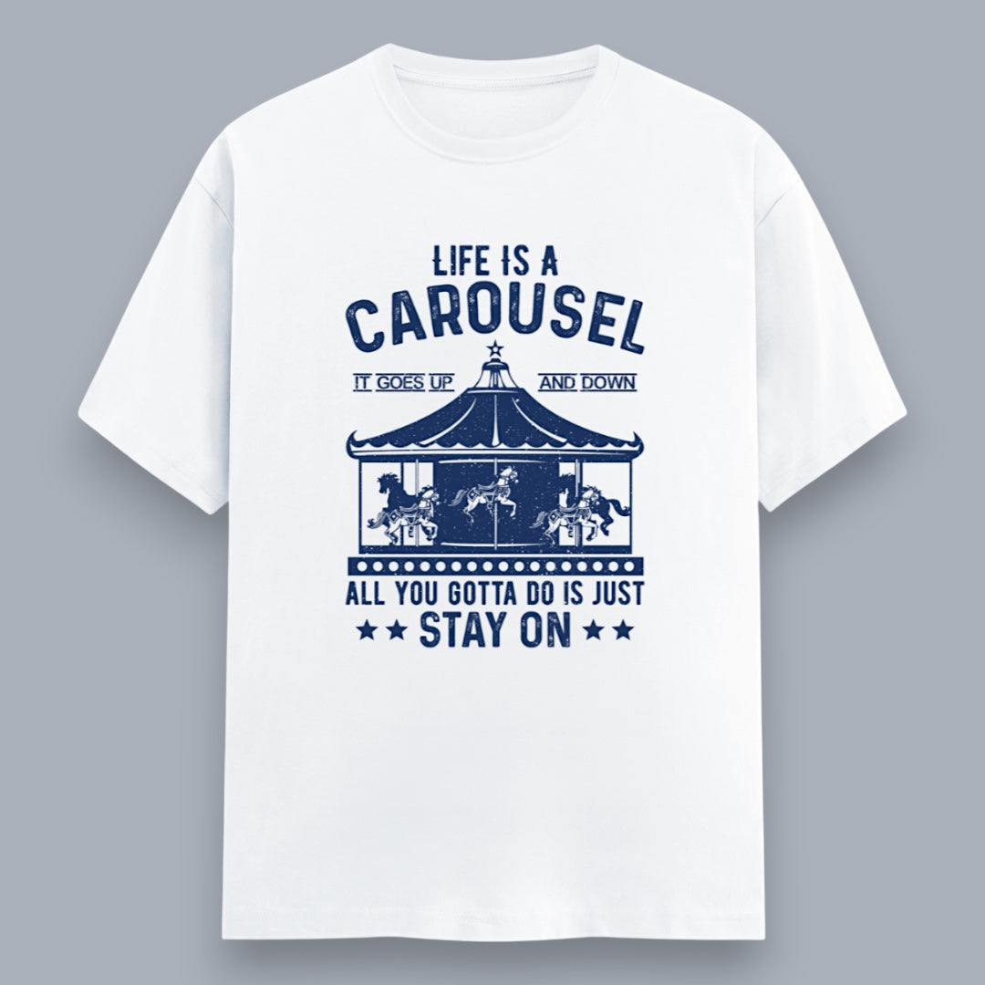Life Is A Carousel Men's Regular Fit T-Shirt