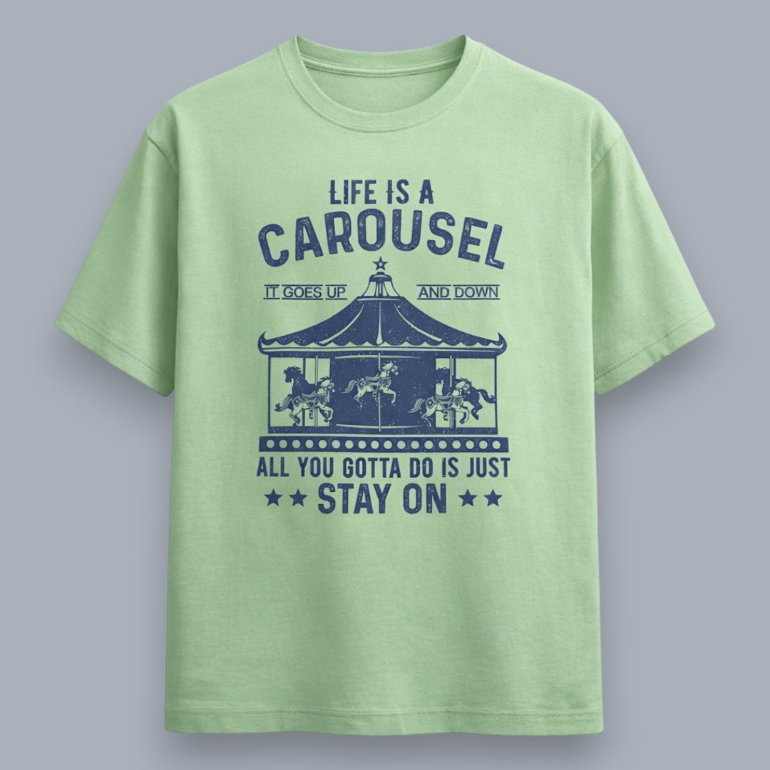 Life Is A Carousel Men's Regular Fit T-Shirt