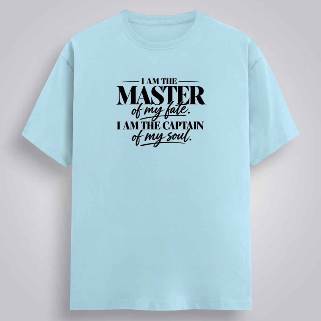 I Am The Master Of My Fate, I Am The Captain Of My Soul Men's Regular Fit T-Shirt
