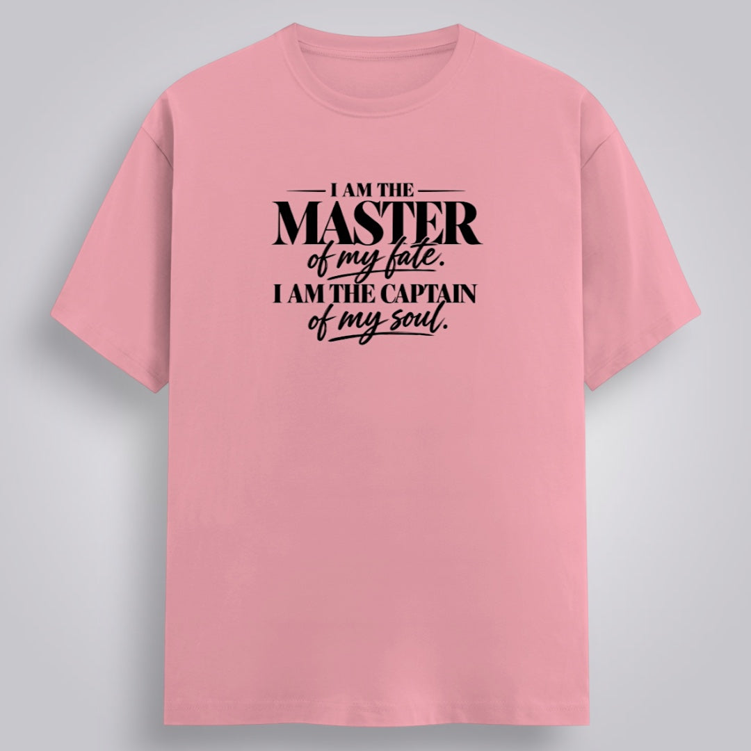 I Am The Master Of My Fate, I Am The Captain Of My Soul Men's Regular Fit T-Shirt