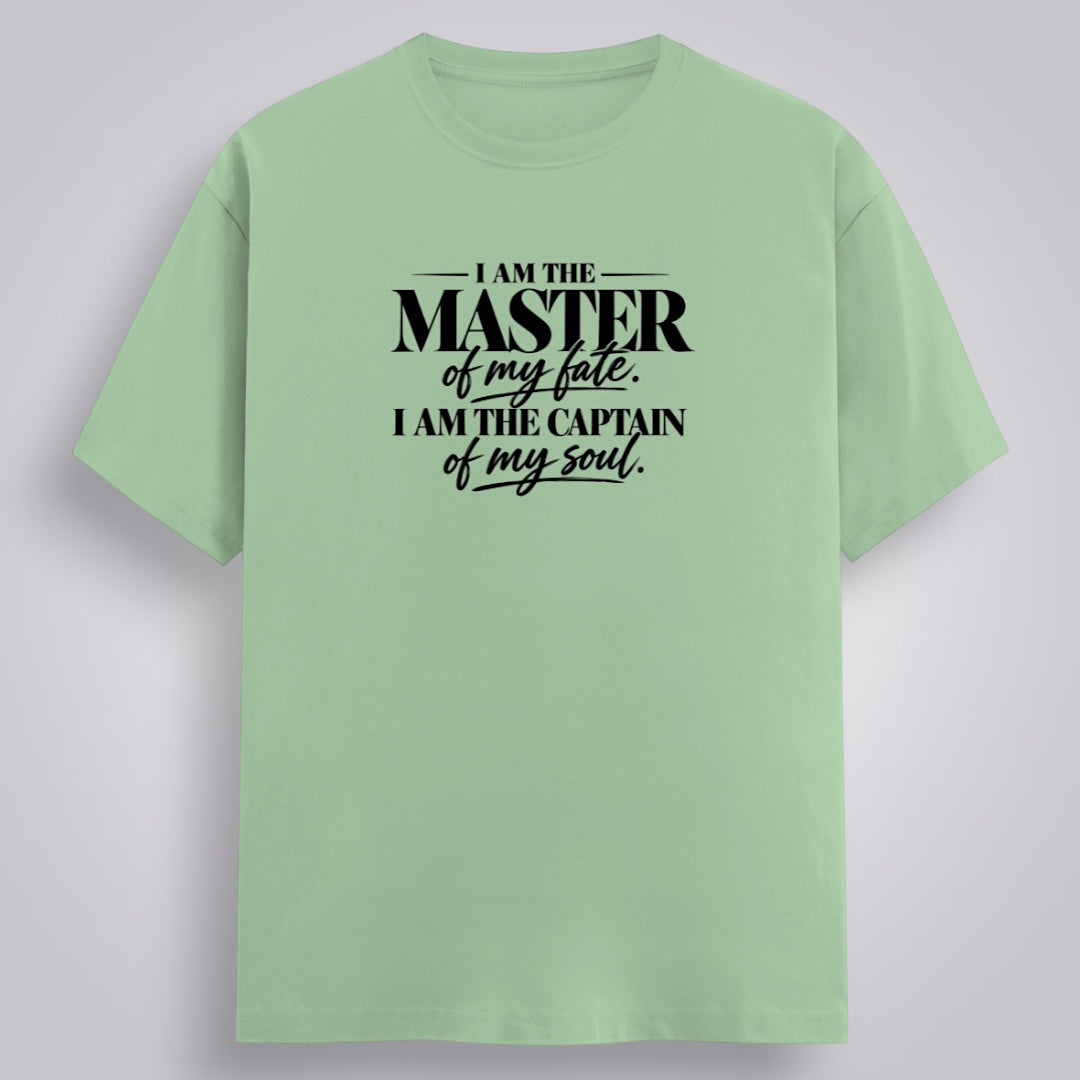 I Am The Master Of My Fate, I Am The Captain Of My Soul Men's Regular Fit T-Shirt