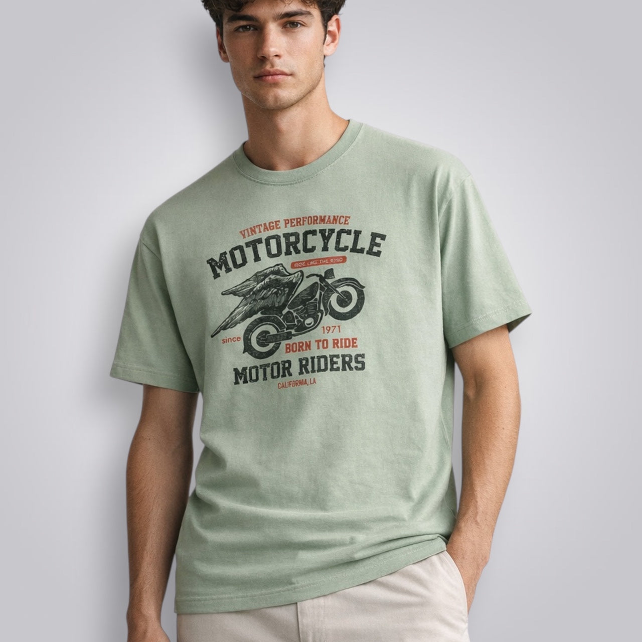 Motorcycle Motor Riders Men's Regular Fit T-Shirt
