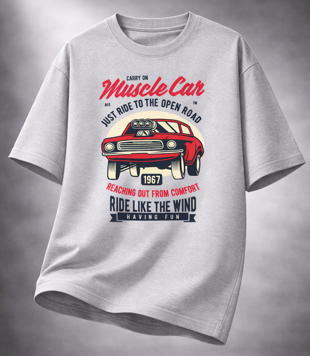 Muscle Car Ride Like The Wind Men's Loose Fit Classic T-Shirt