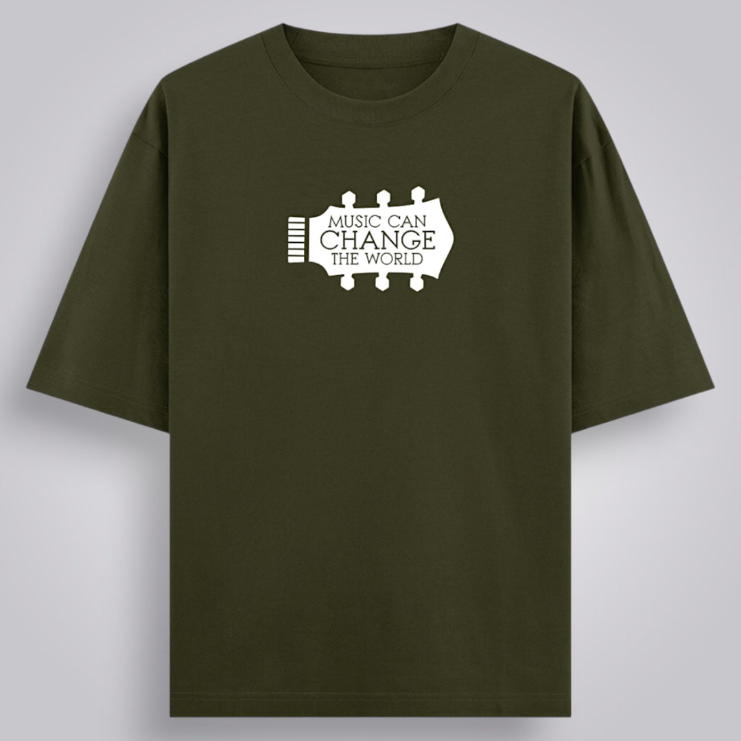 Music Can Change The World Unisex Oversized Classic T-Shirt
