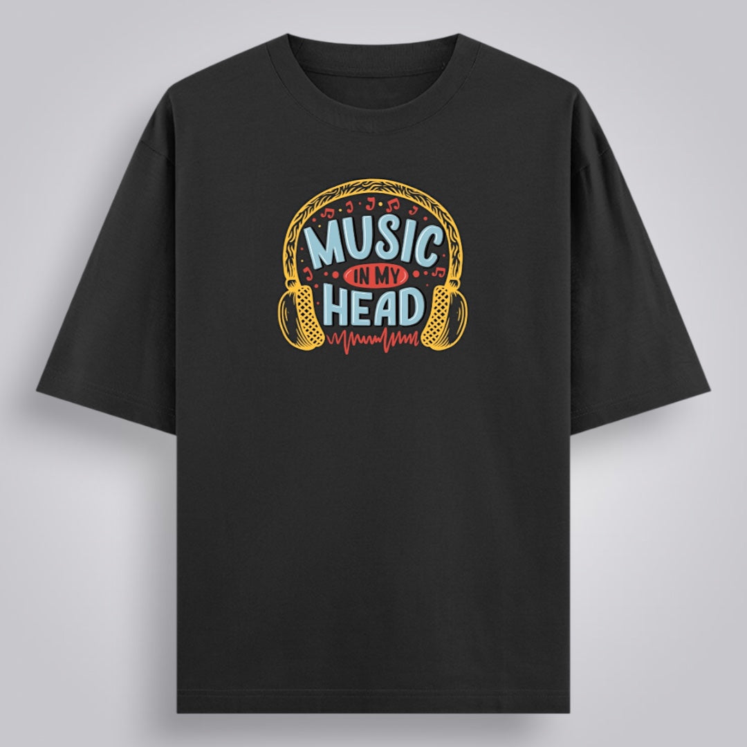 Music In My Head Unisex Loose Fit Classic T-Shirt