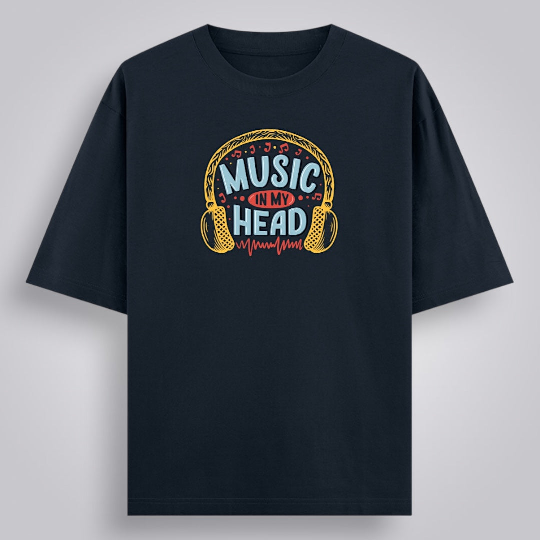 Music In My Head Unisex Loose Fit Classic T-Shirt