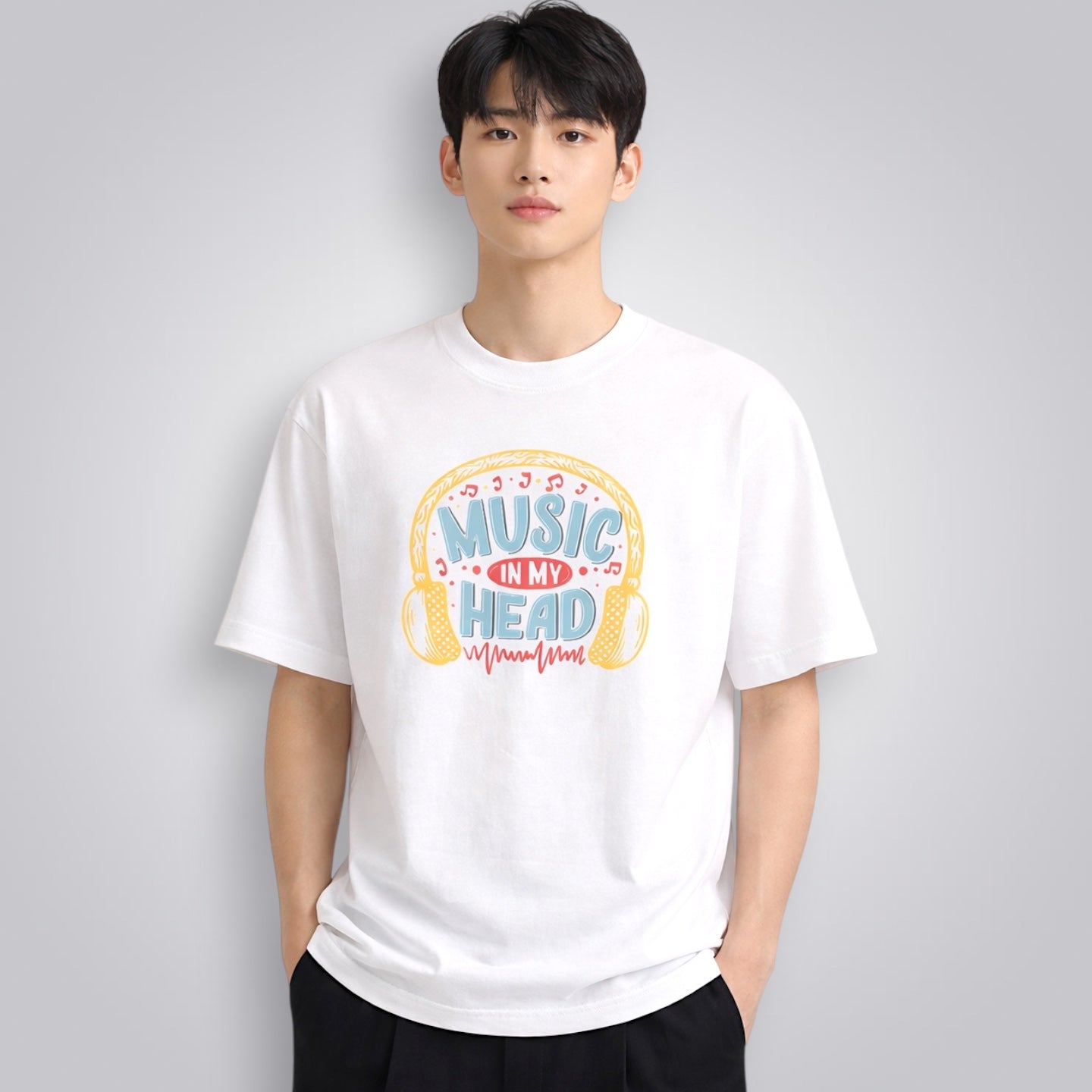 Music In My Head Unisex Loose Fit Classic T-Shirt