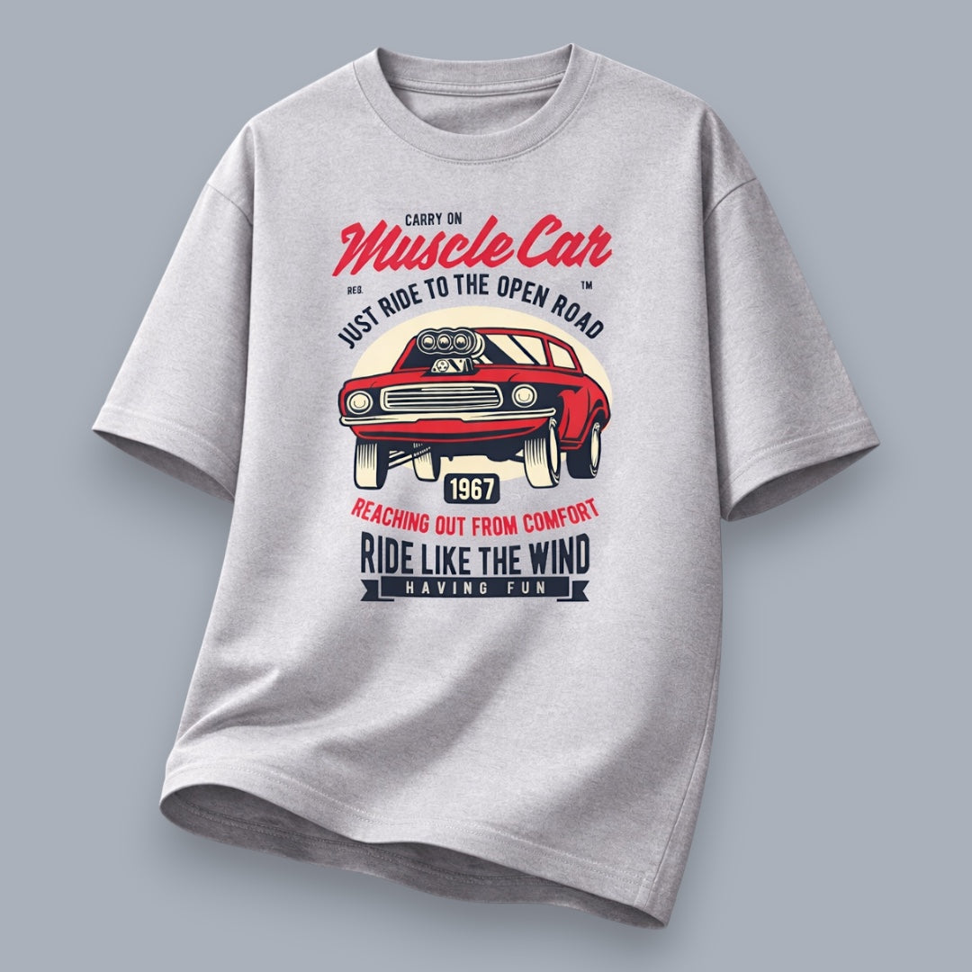 Muscle Car Ride Like The Wind Men's Loose Fit Classic T-Shirt