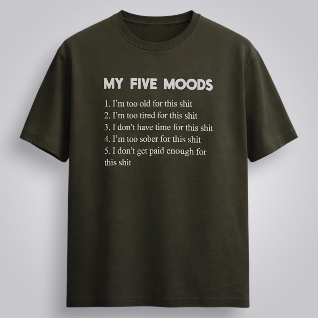 My Five Moods Men's Regular Fit T-Shirt