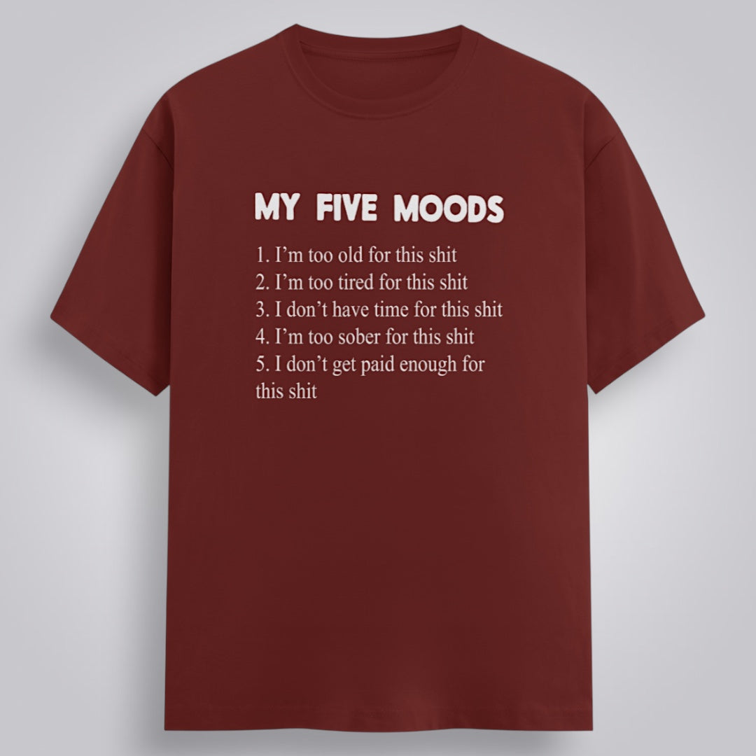 My Five Moods Men's Regular Fit T-Shirt
