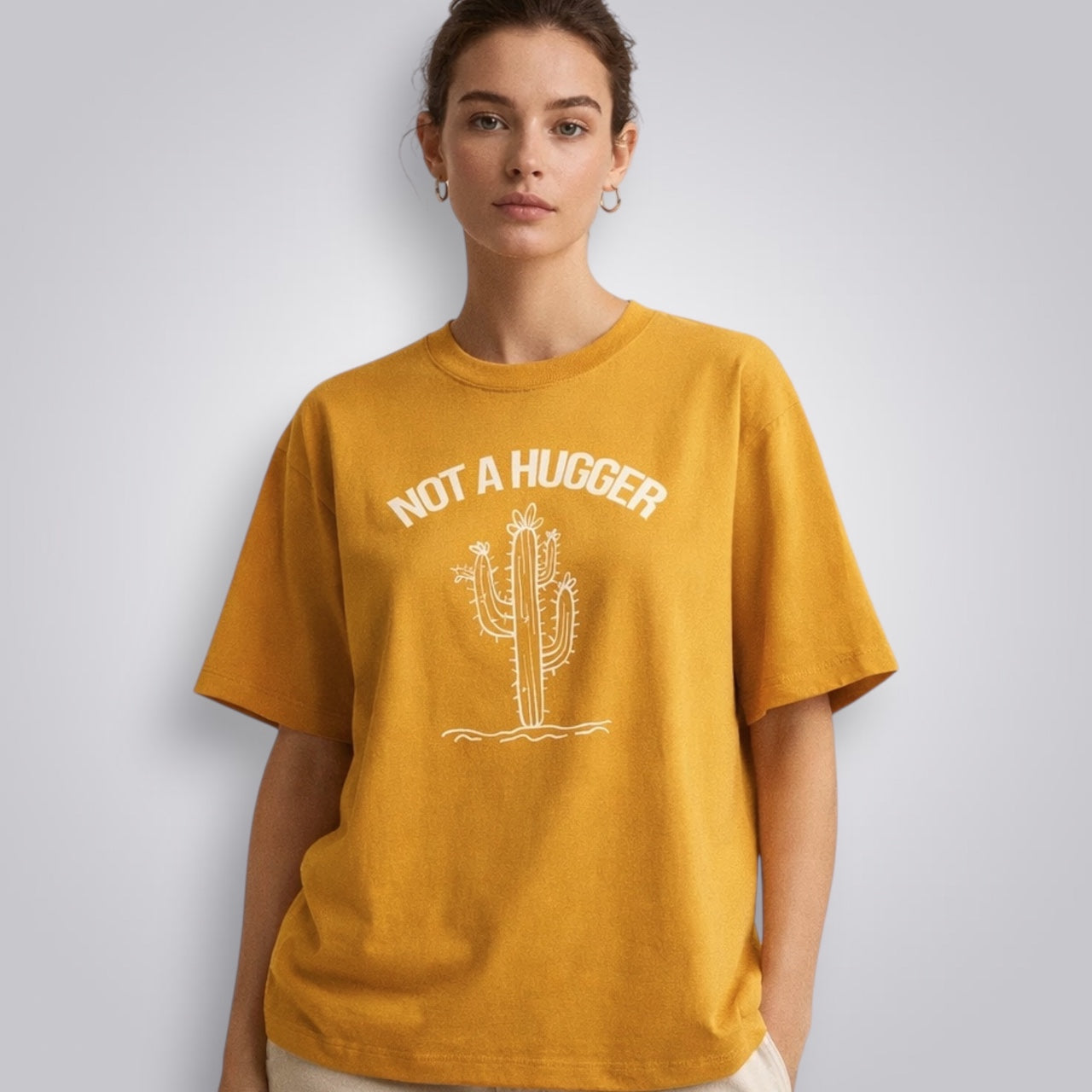 Not A Hugger Unisex Loose Fit Classic T-Shirt