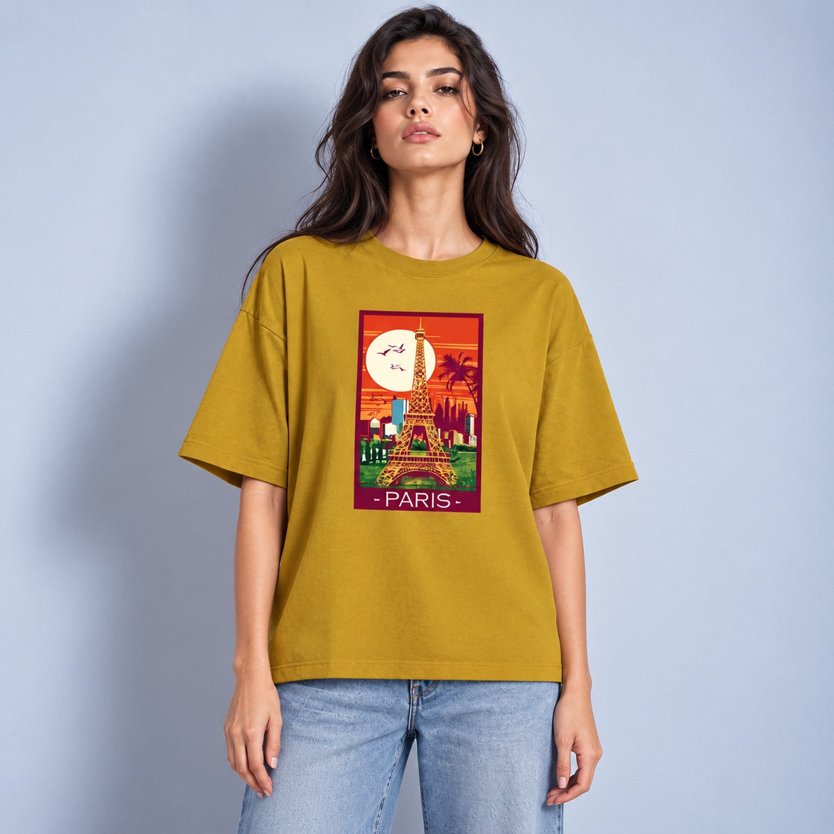 Paris Women's Oversized Classic T-Shirt