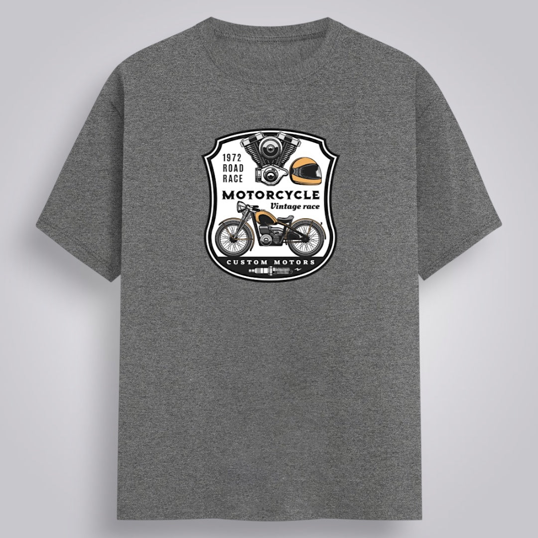 Motorcycle Vintage Race Men's Regular Fit T-Shirt