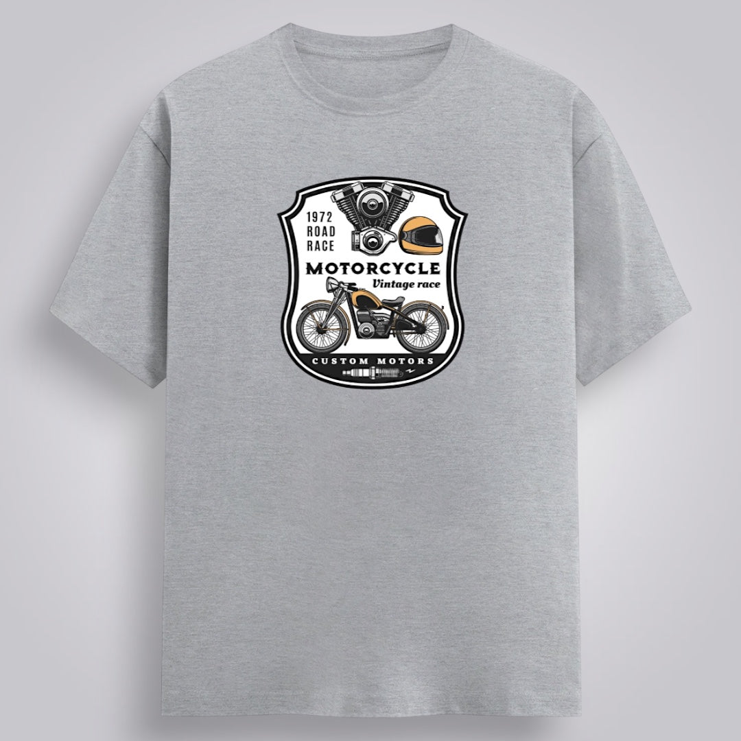 Motorcycle Vintage Race Men's Regular Fit T-Shirt
