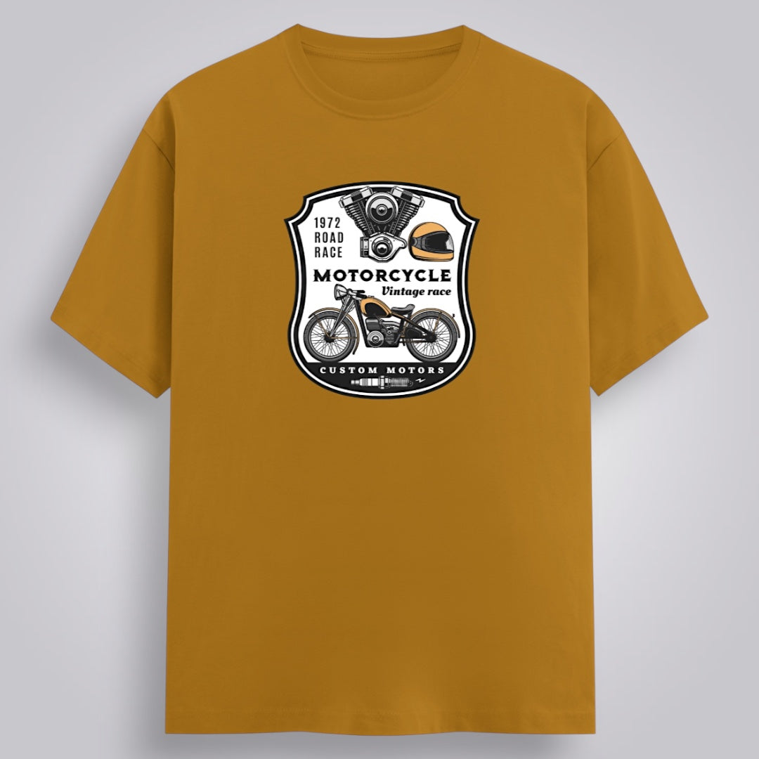 Motorcycle Vintage Race Men's Regular Fit T-Shirt