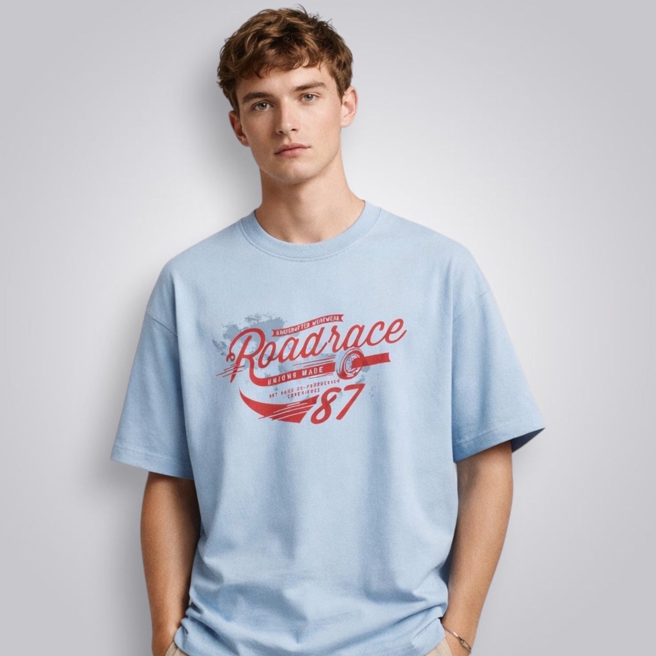 Roadrace Unisex Premium French Terry Oversized Tee