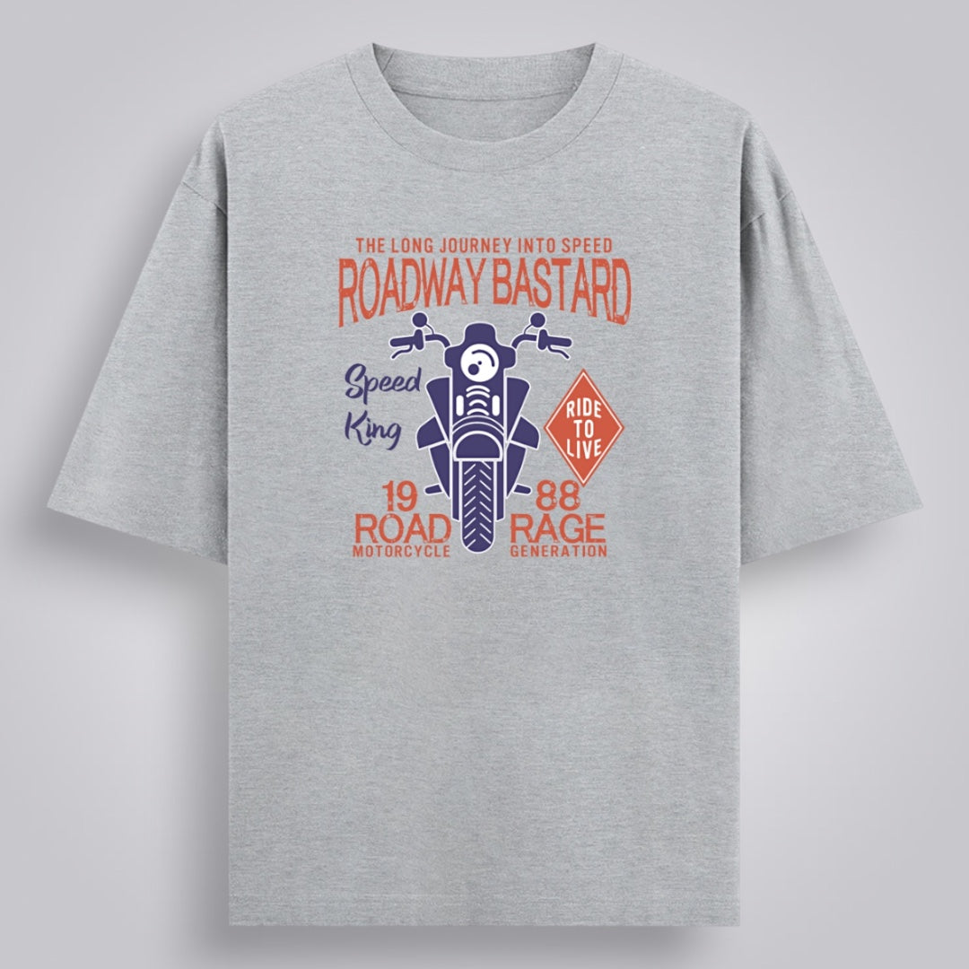Roadway Bastard Men's Loose Fit Classic T-Shirt