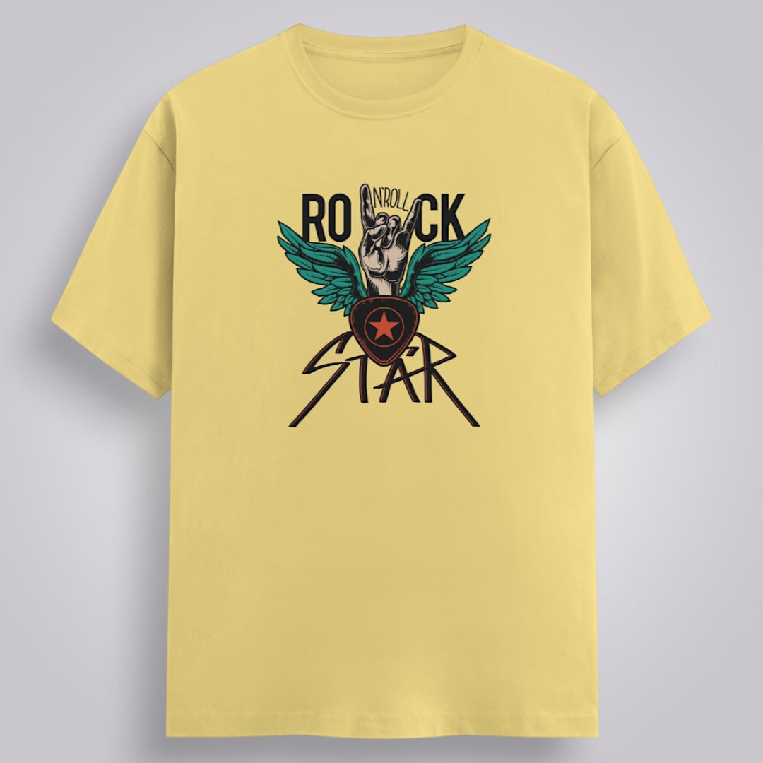 Rock N Roll Star Men's Regular Fit T-Shirt