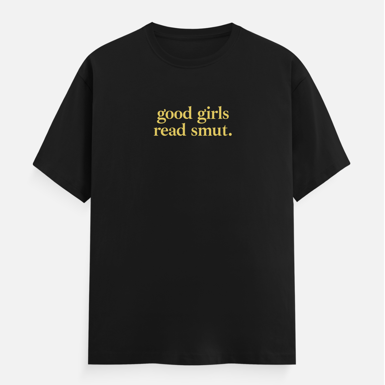Good Girls Read Smut (Yellow) Women's Boyfriend Fit T-Shirt