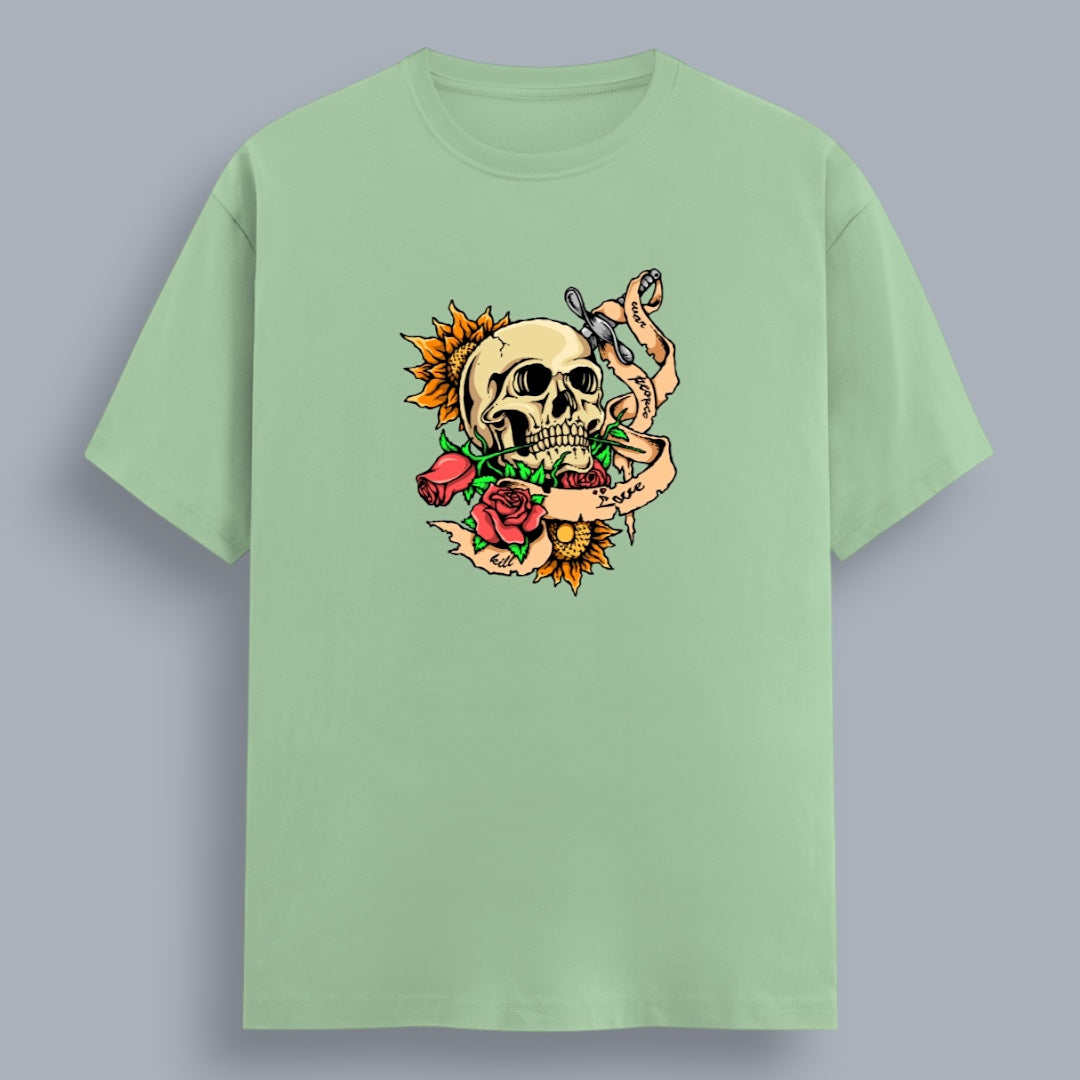Skull & Roses Women's Boyfriend Fit T-Shirt