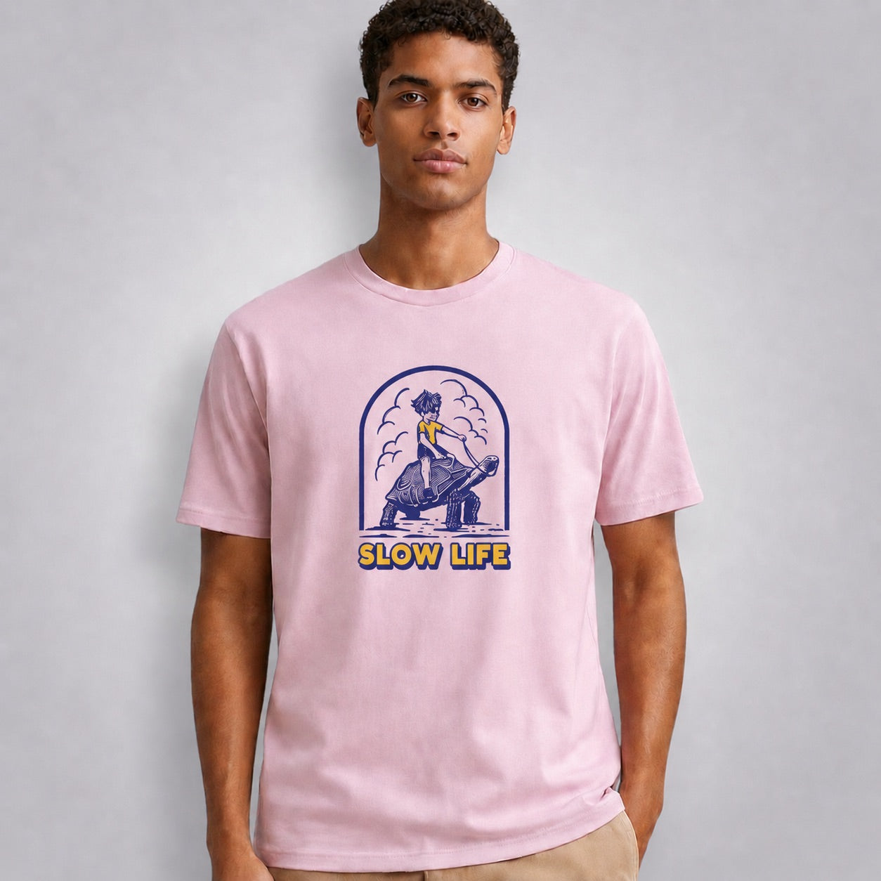 Slow Life Men's Regular Fit T-Shirt