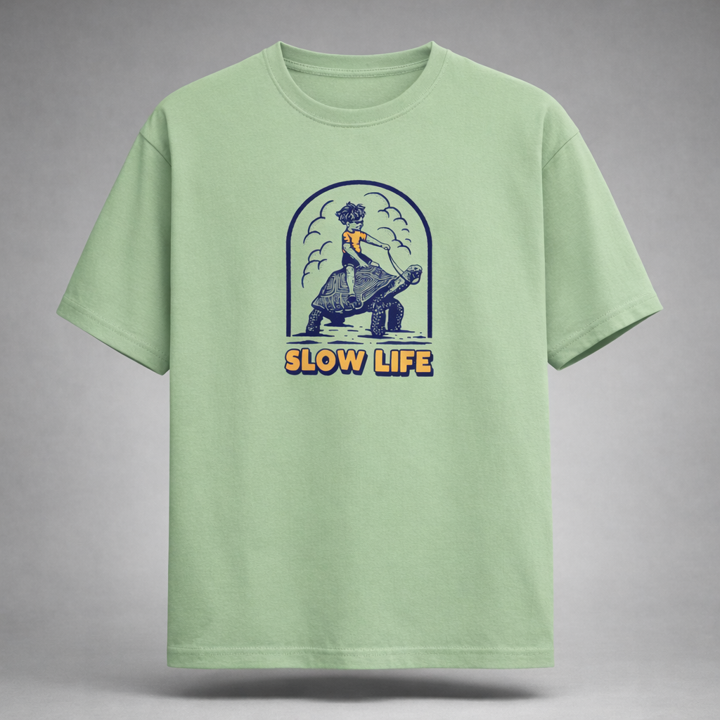 Slow Life Men's Regular Fit T-Shirt