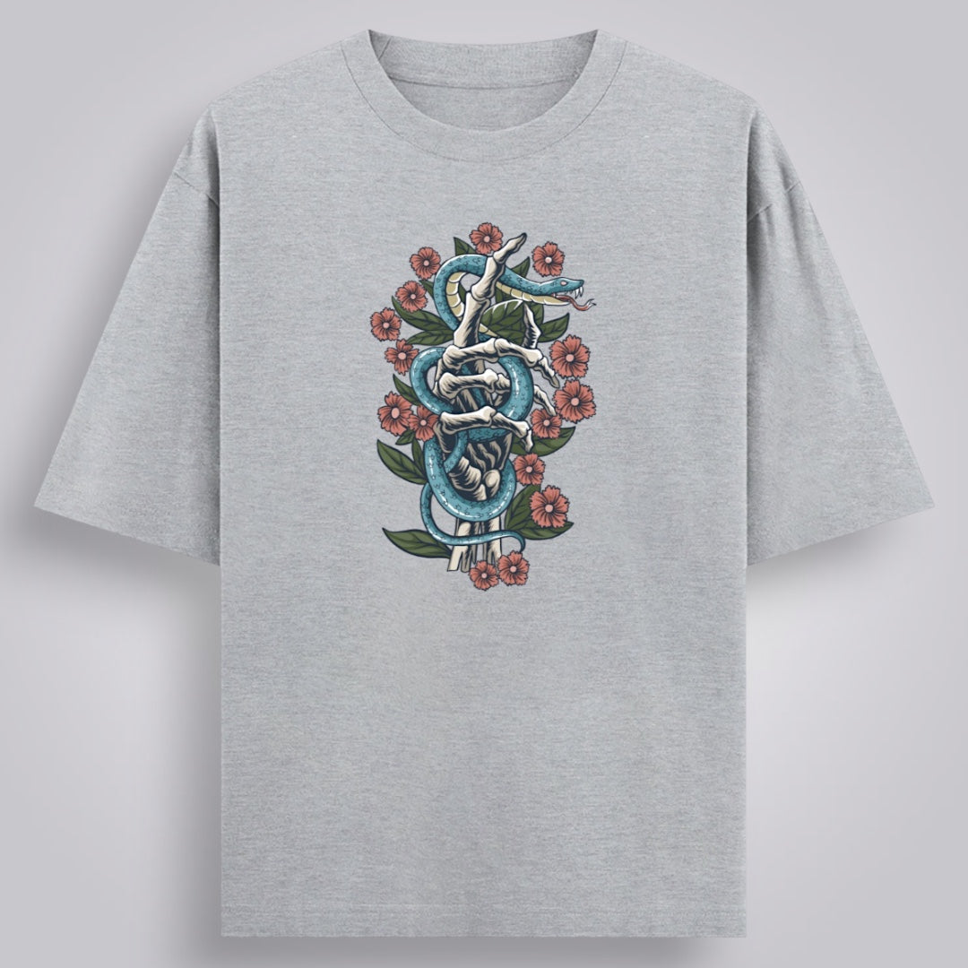 Serpent Bloom Women's Oversized Classic T-Shirt