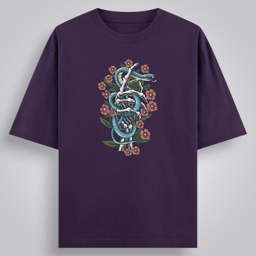 Serpent Bloom Women's Oversized Classic T-Shirt