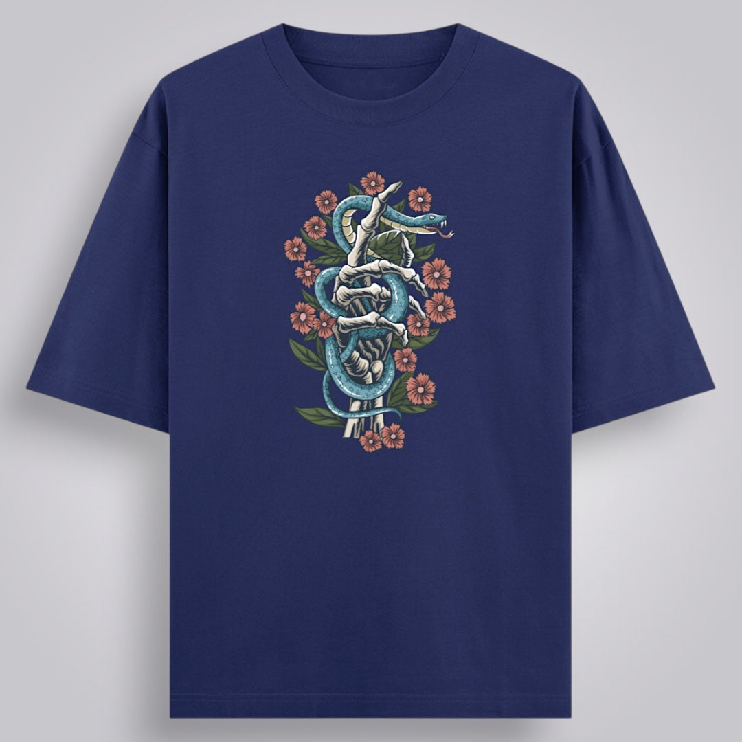 Serpent Bloom Women's Oversized Classic T-Shirt