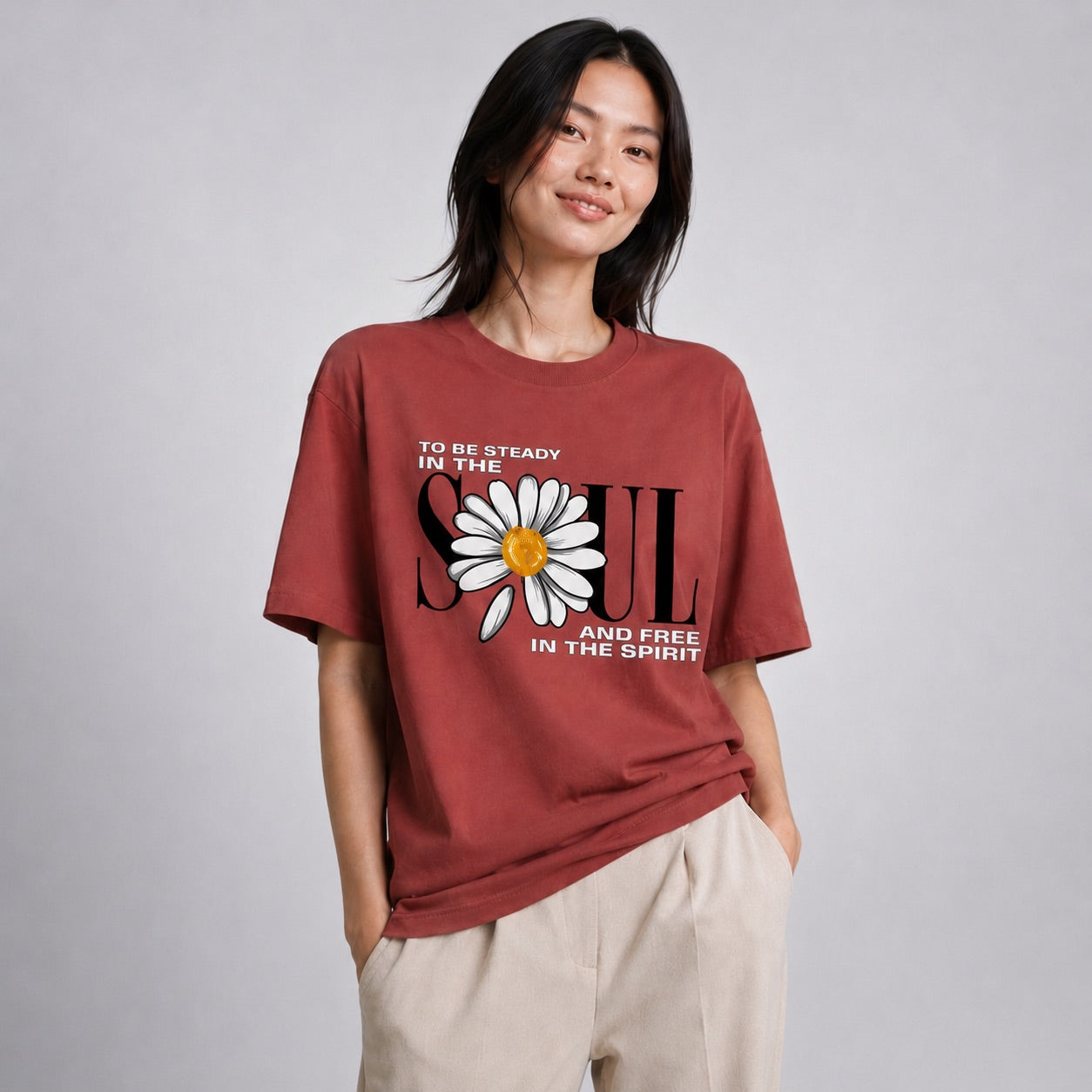 To Be Steady In The Soul & Free In The Spirit Unisex Oversized Fit Classic T-Shirt