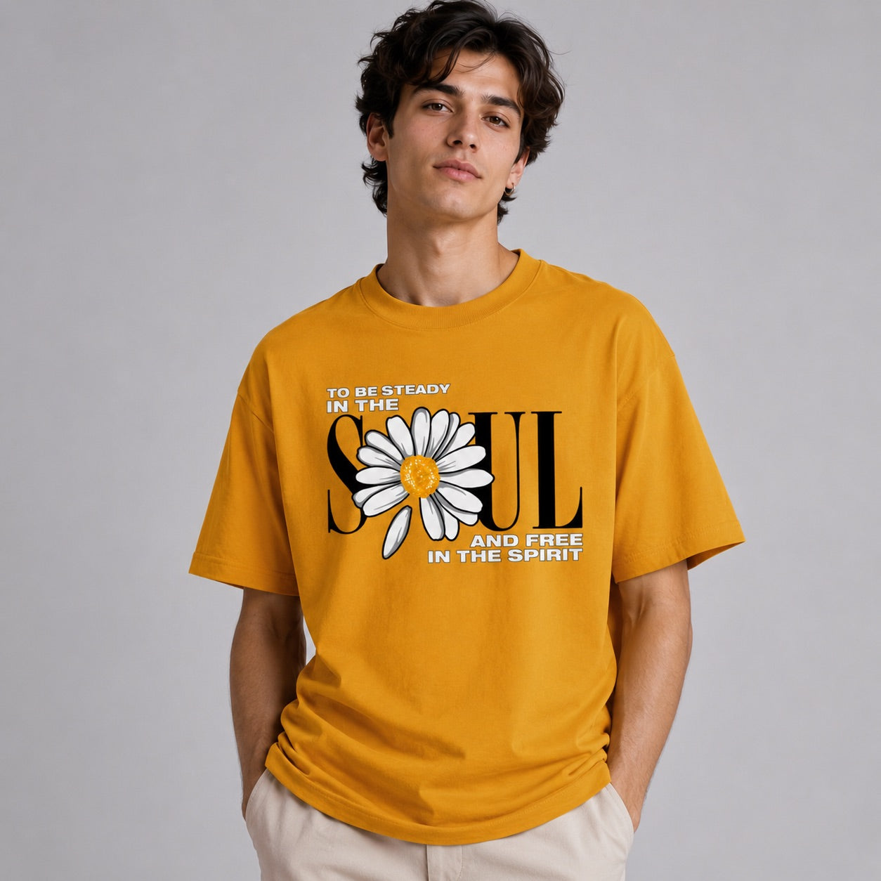 To Be Steady In The Soul & Free In The Spirit Unisex Oversized Fit Classic T-Shirt