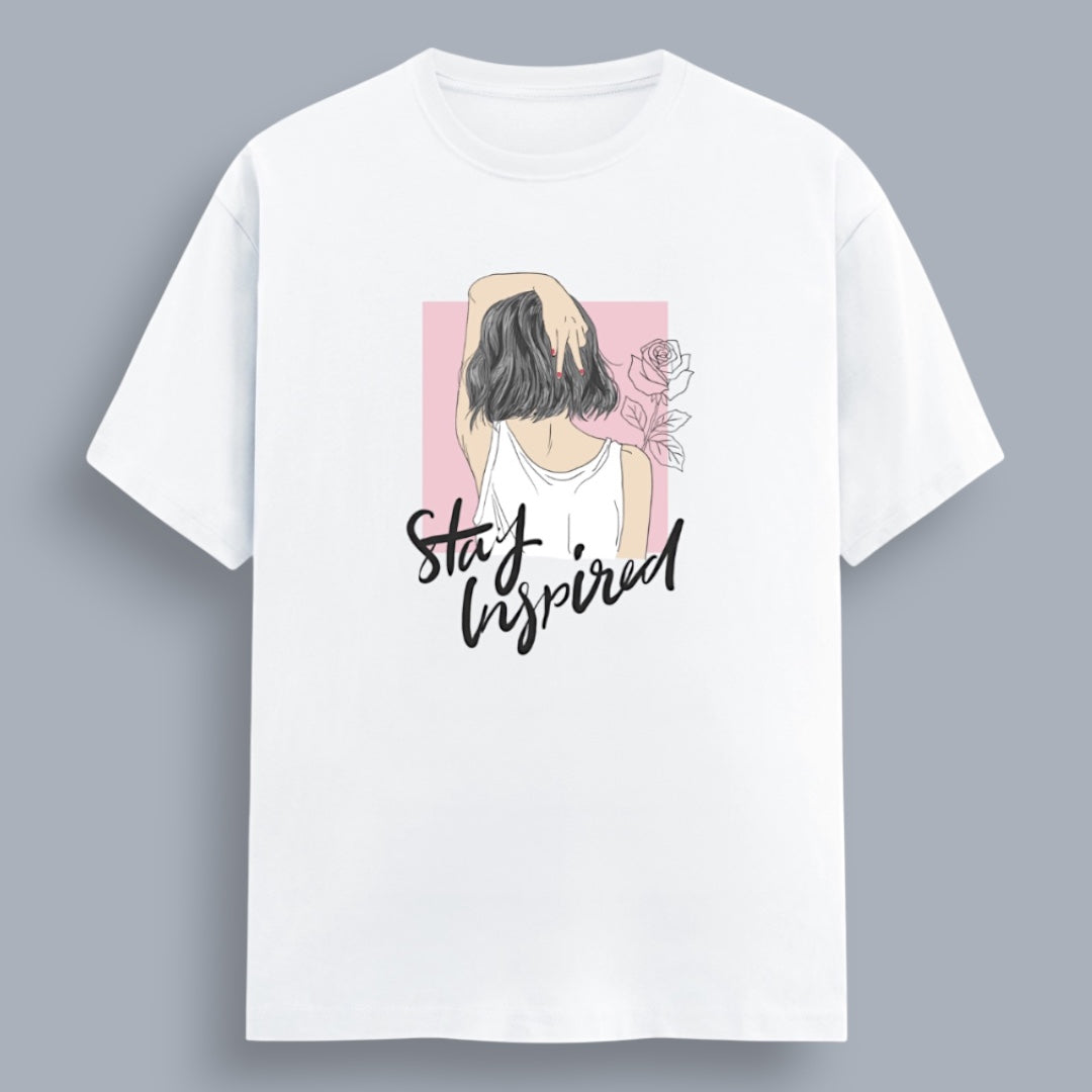 Stay Inspired Women's Boyfriend Fit T-Shirt