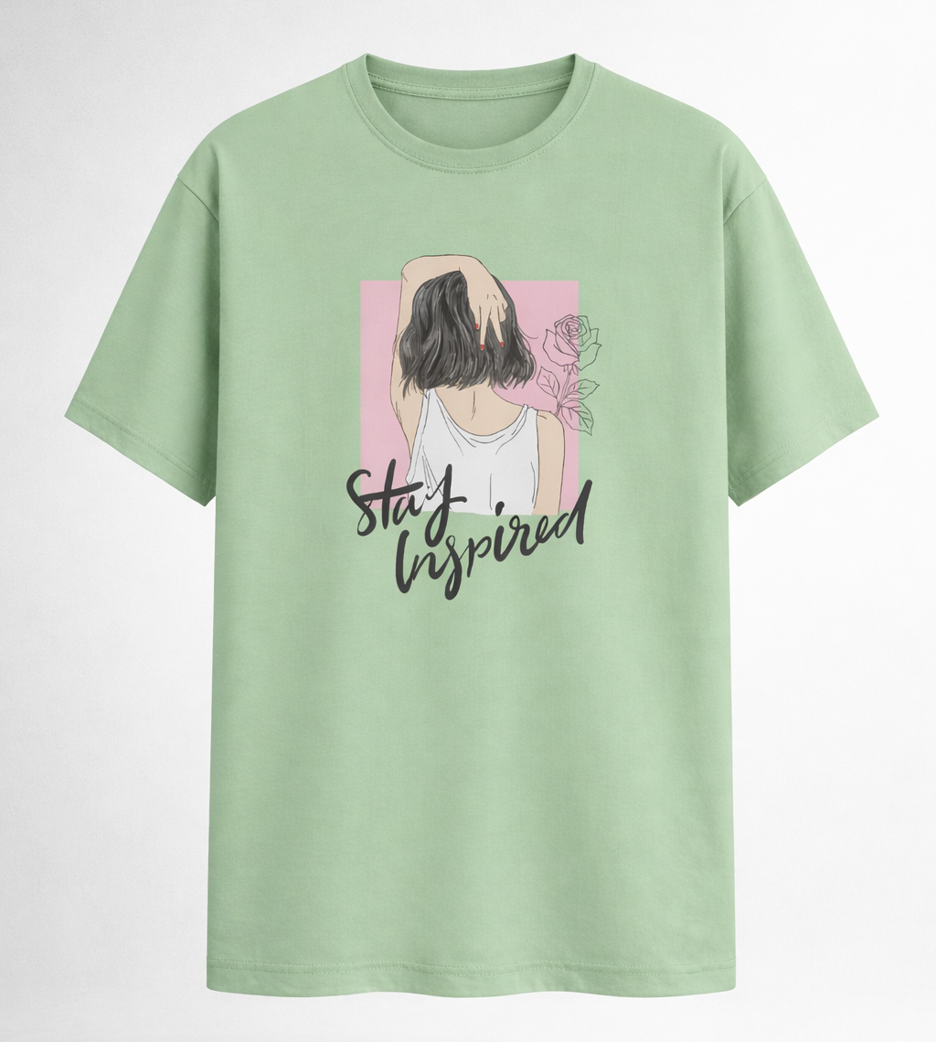 Stay Inspired Women's Boyfriend Fit T-Shirt
