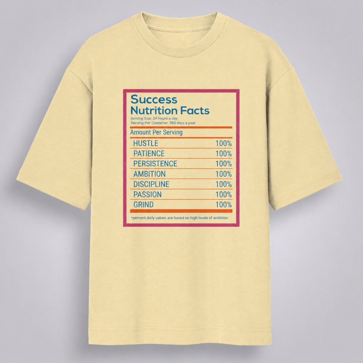 Success Nutrition Facts Men's Loose Fit Standard T-Shirt