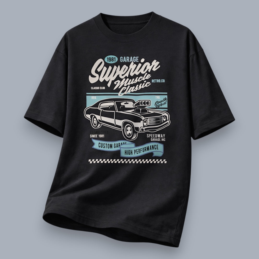 Superior Muscle Men's Loose Fit Classic T-Shirt