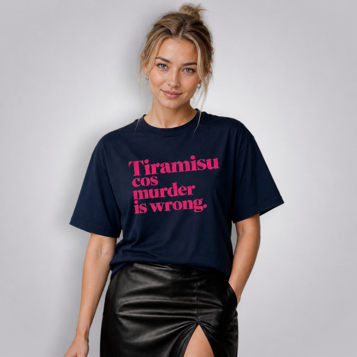 Tiramisu Cos Murder Is Wrong Women's Loose Fit Classic T-Shirt