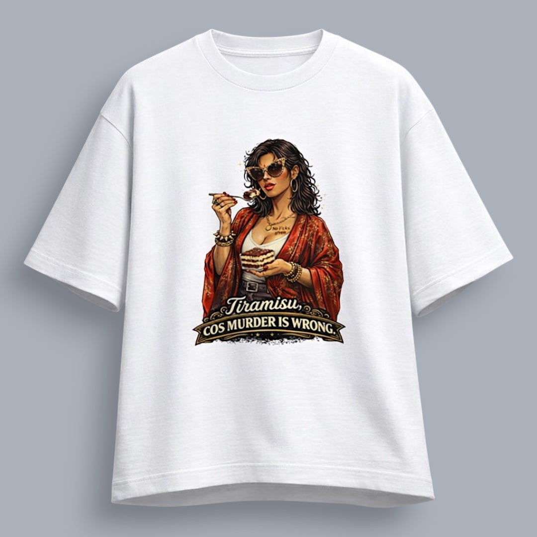 Tiramisu Cos Murder Is Wrong Women's Loose Fit Classic T-Shirt