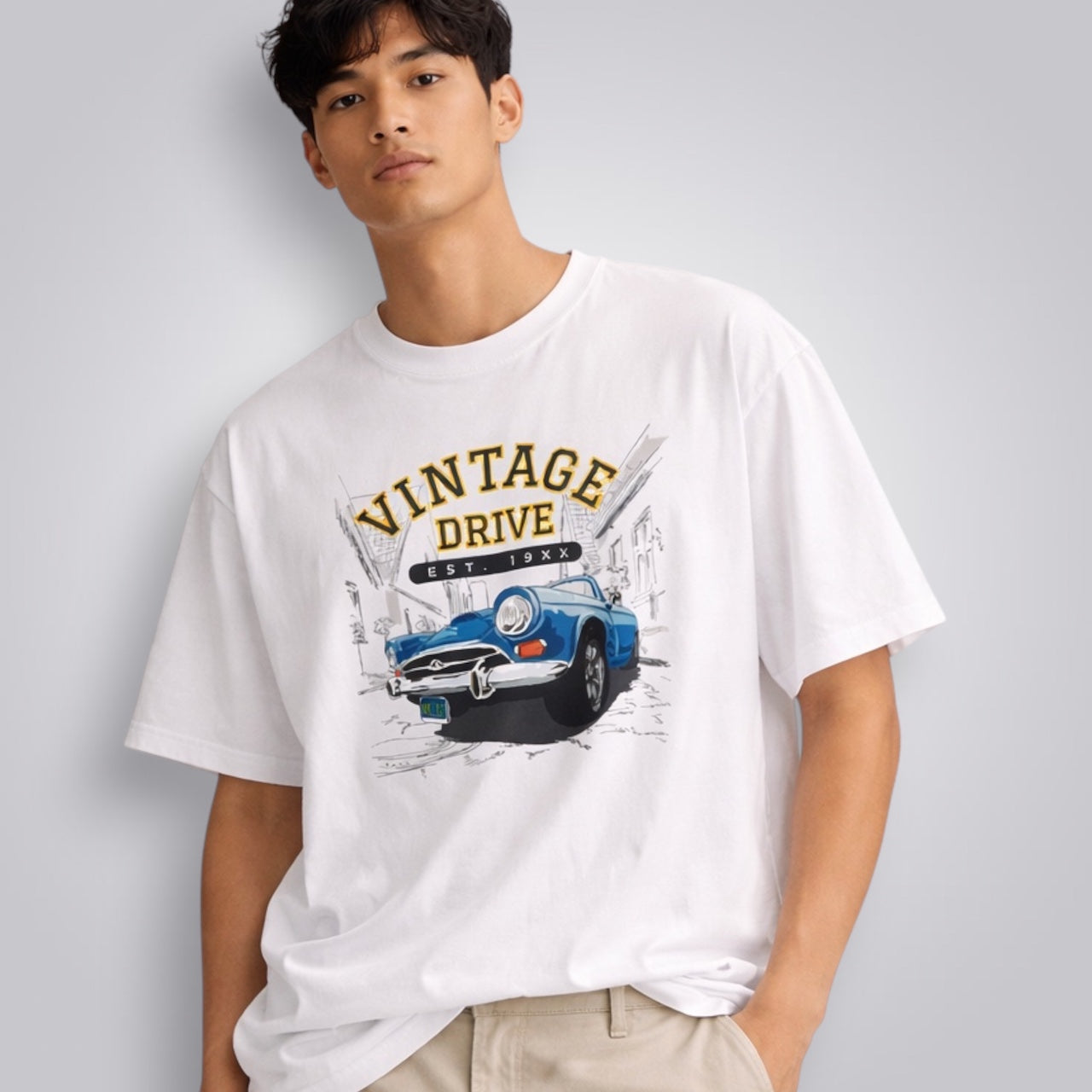 Vintage Drive Men's Loose Fit Classic T-Shirt