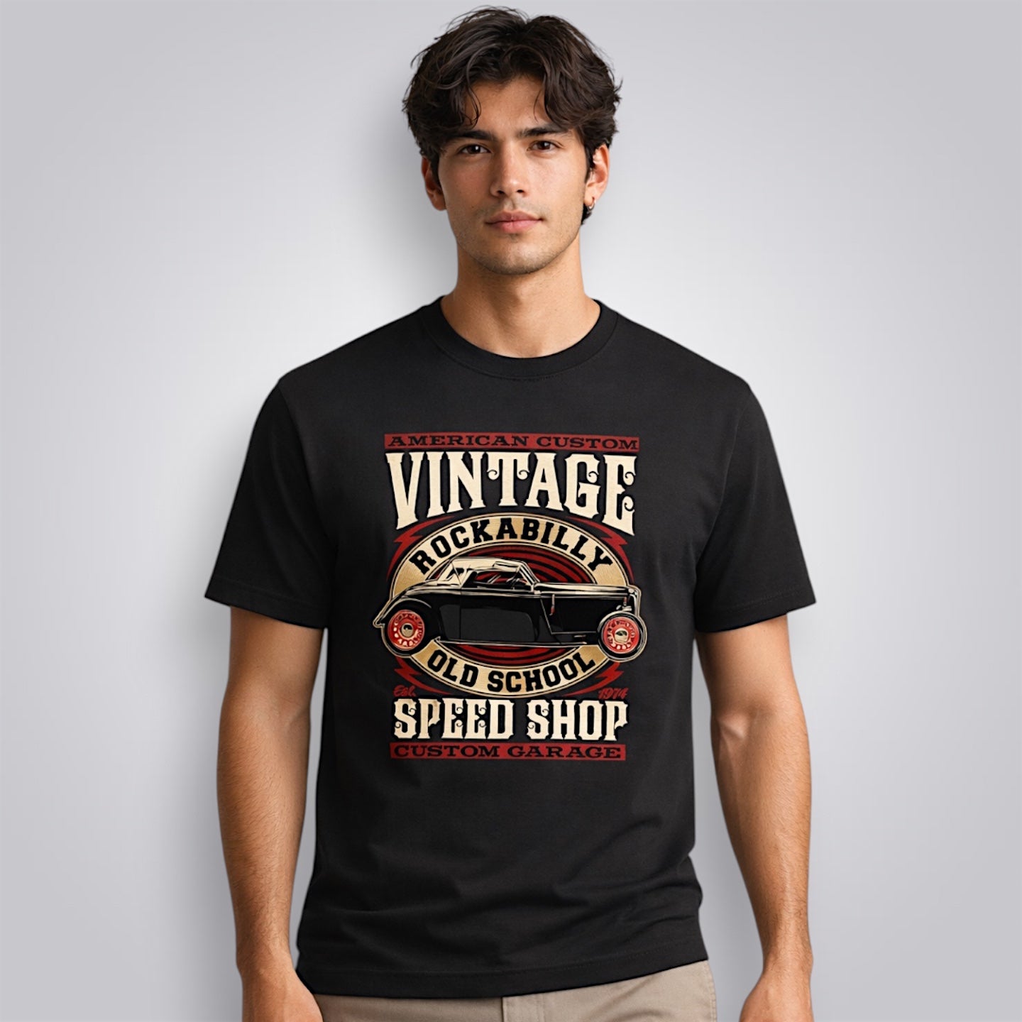 Vintage Speed Shop Men's Regular Fit T-Shirt