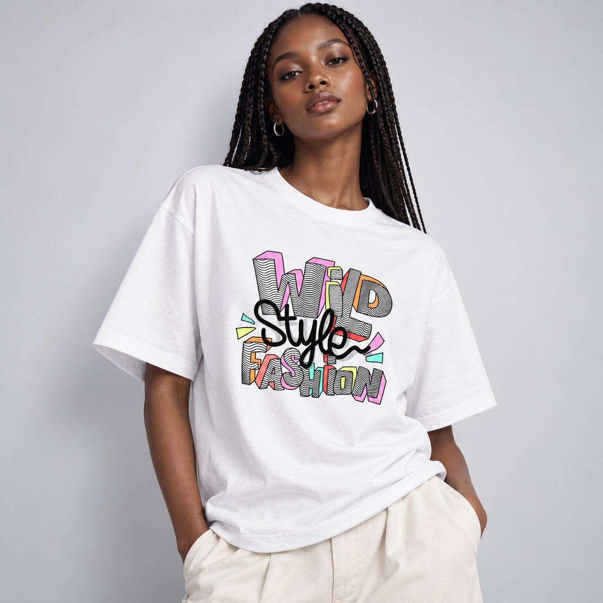 Wild Style Fashion Women's Oversized Standard T-Shirt