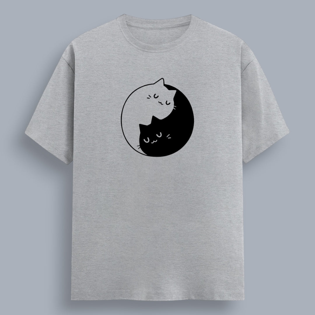 Yin & Yang Cats Women's Boyfriend Fit T-Shirt