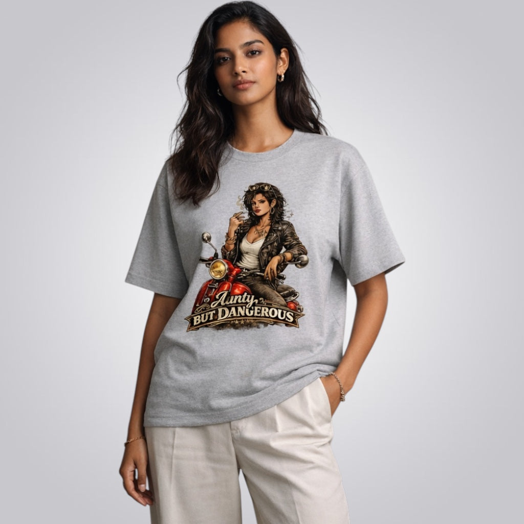Aunty But Dangerous Women's Loose Fit Standard T-Shirt