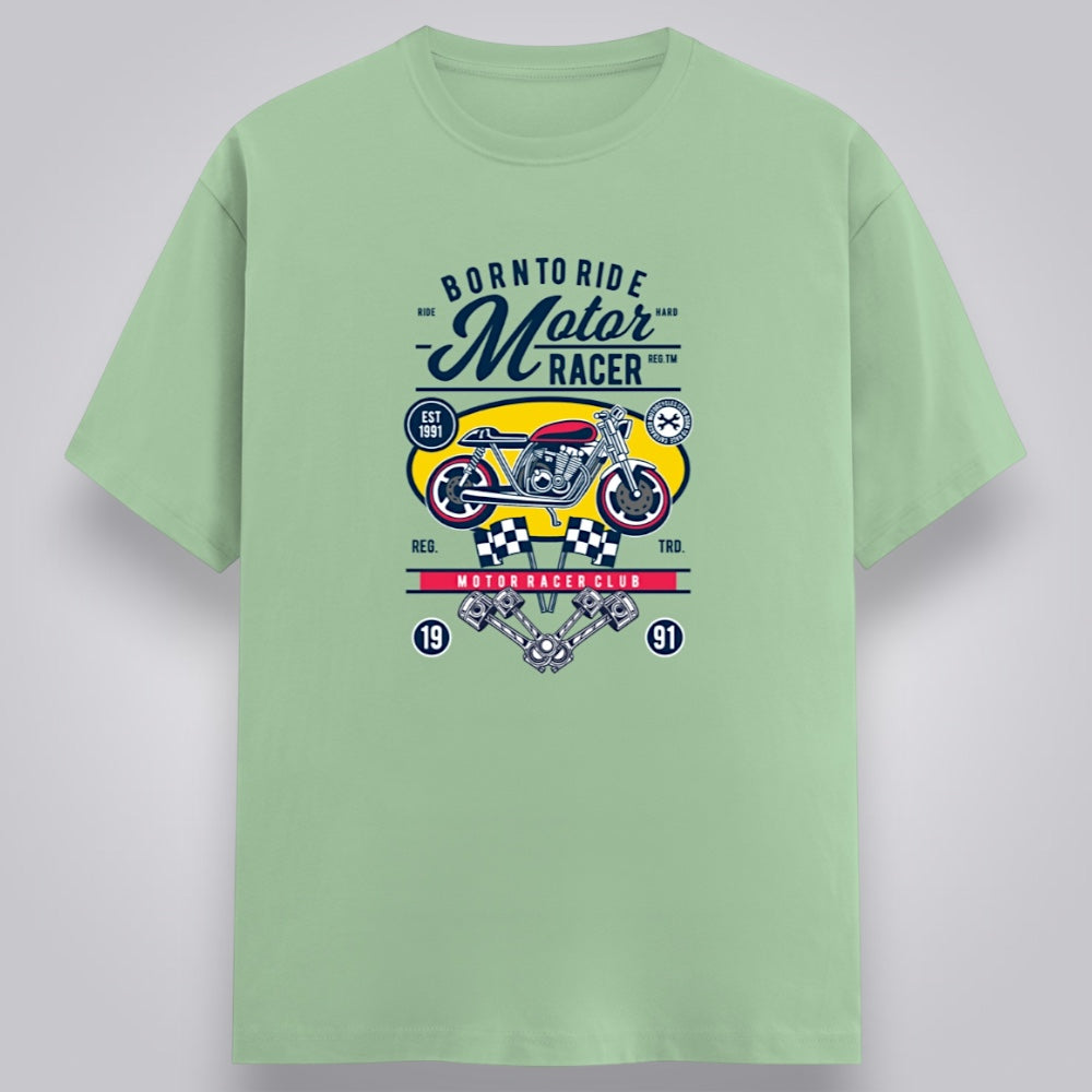 Born To Ride Motor Racer Men's Regular Fit T-Shirt