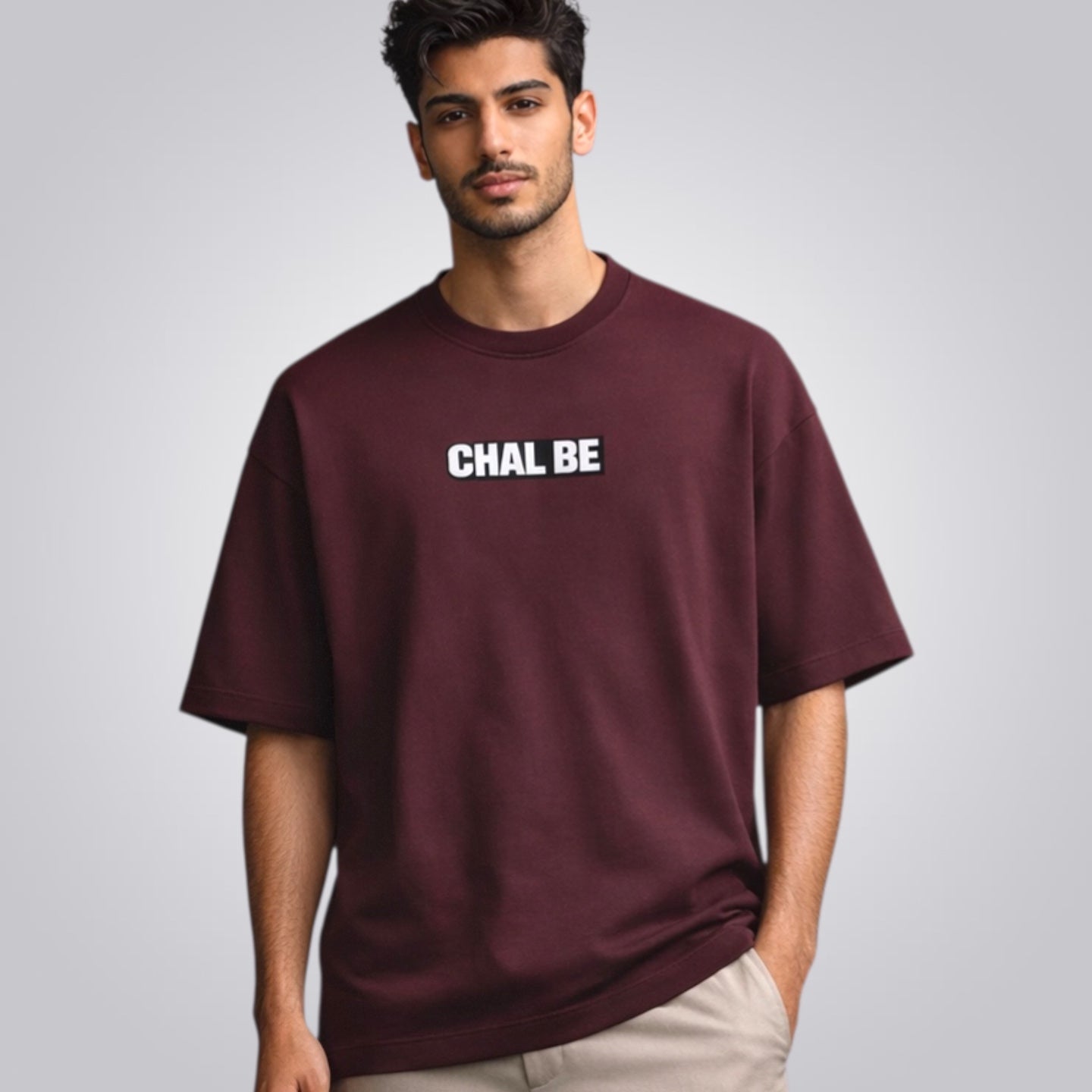 Chal Be Unisex Premium French Terry Oversized Tee
