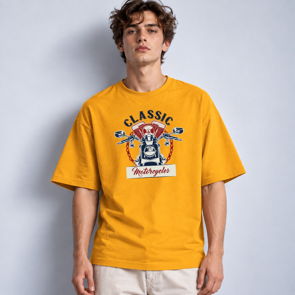 Classic Motorcycles Men's Oversized Classic T-Shirt