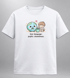 Love Language: Public Cleanliness Women's Boyfriend Fit T-Shirt