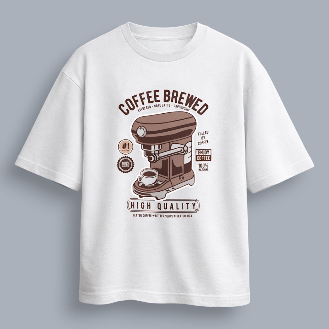 Coffee Brewed Unisex Loose Fit Standard T-Shirt