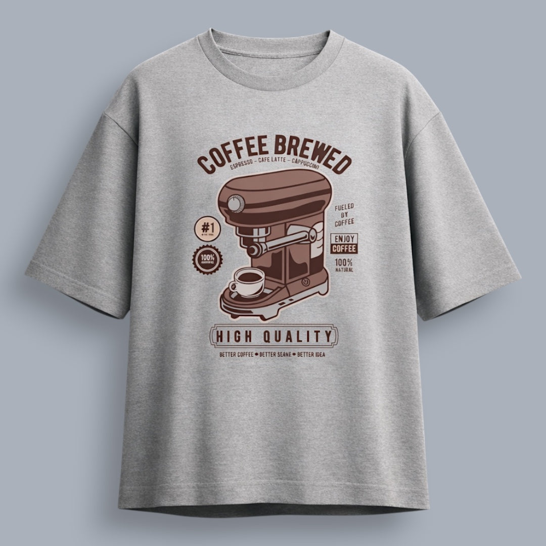 Coffee Brewed Unisex Loose Fit Standard T-Shirt