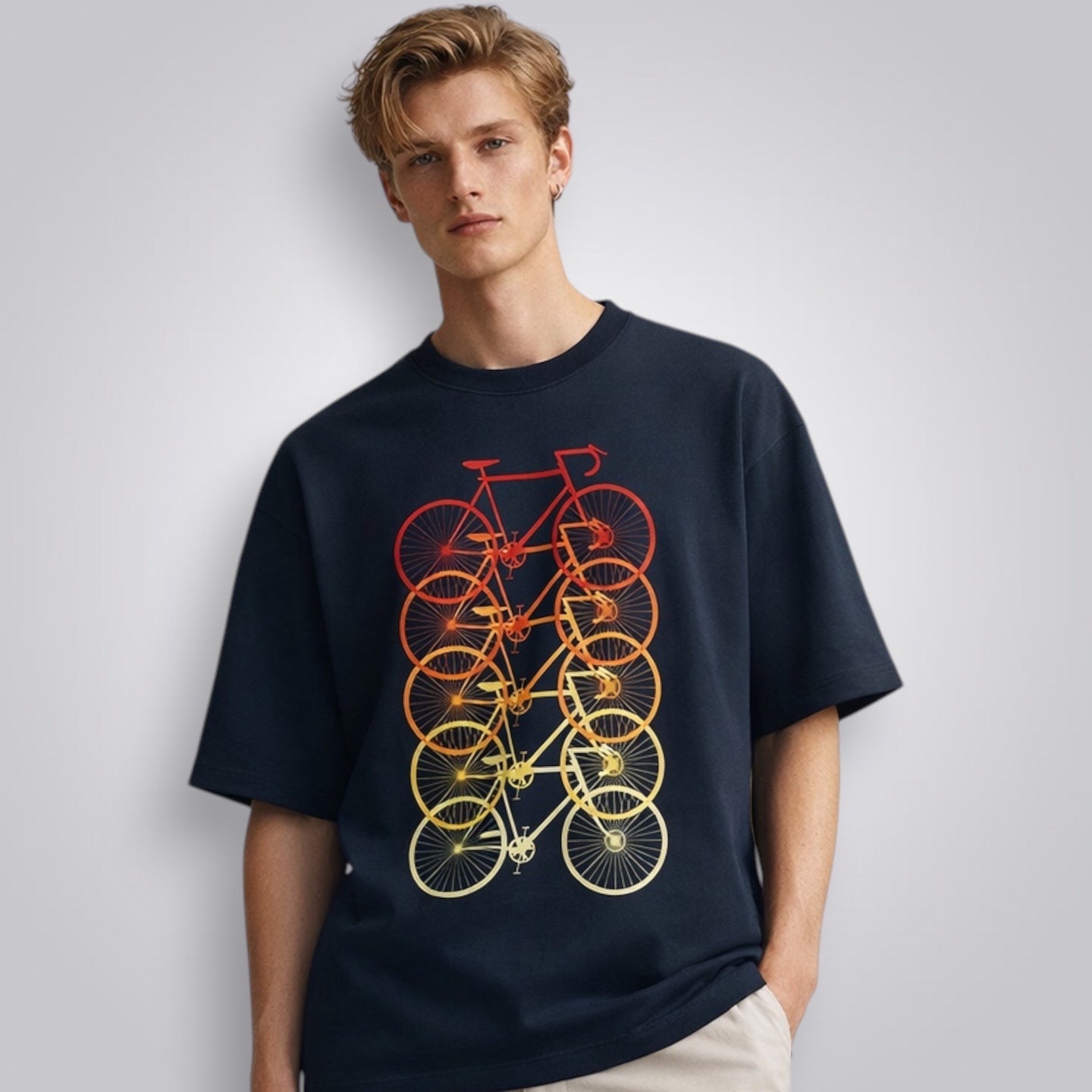 Cycles Unisex Premium French Terry Oversized Tee
